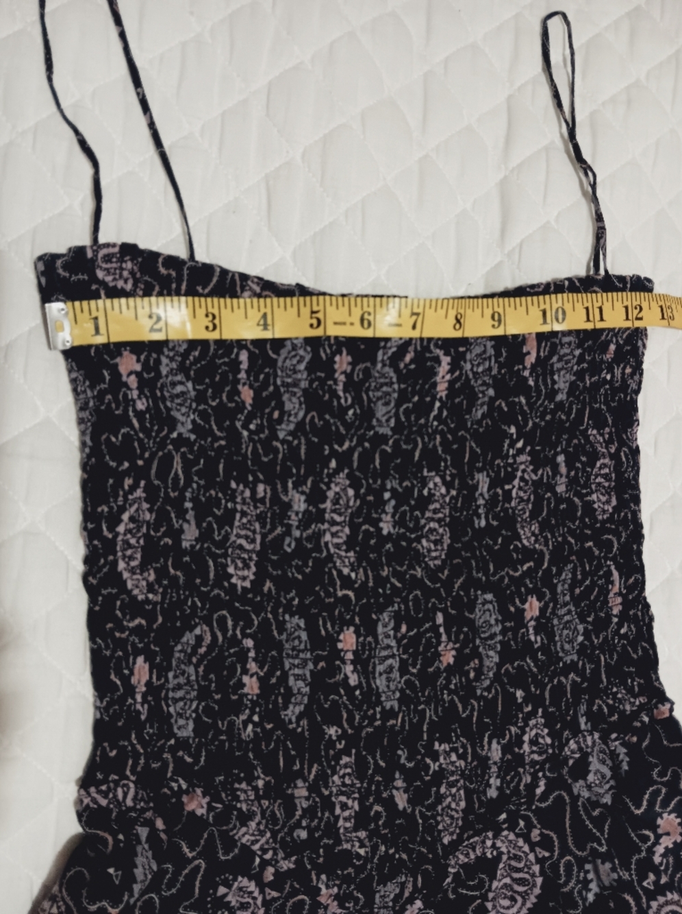 Isabel Marant Etoile Anka Dress Smocked Shirred Tiered Paisley Print Size EU 34 - Picture 9 of 12